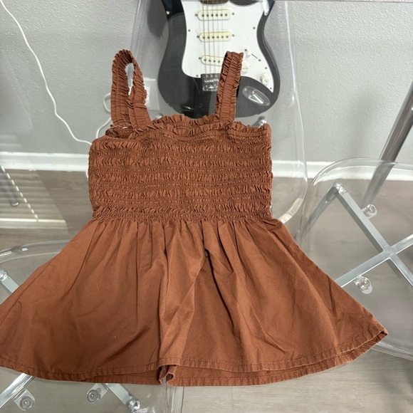GAP Rust Smocked Tank Top - Picture 2 of 3